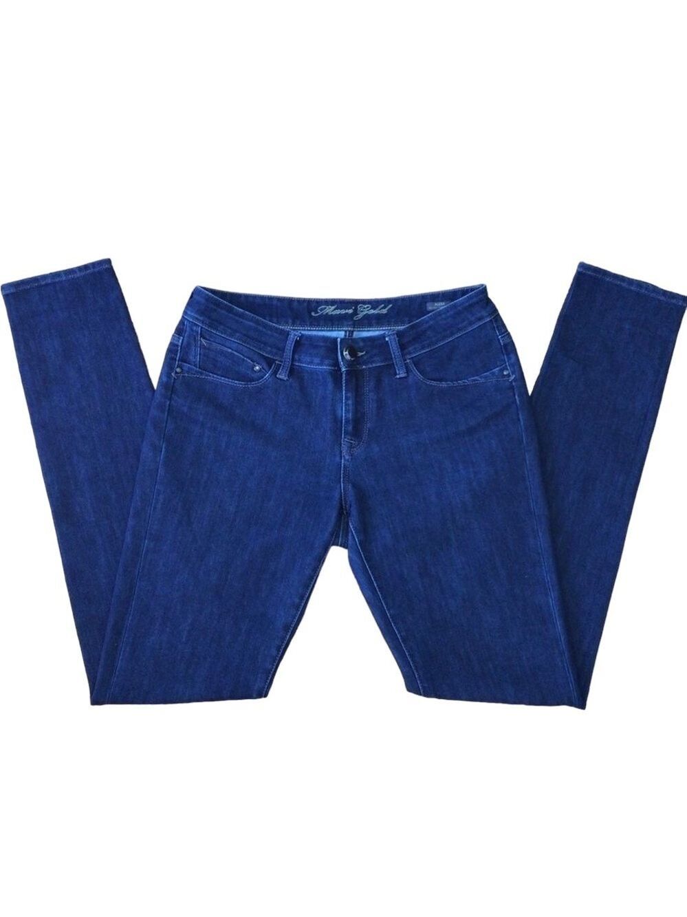 MAVI gold Alexa skinny medium waist mid-rise  blue stretchy denim size 28